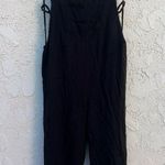 MD black cotton criss cross square jumpsuit Size M Photo 1