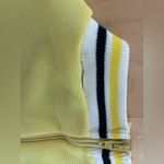 Vintage 60s Queen Casual Yellow Bee High Neck Mesh Athletic Midi Dress Photo 9