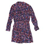 $495 Derek Lam 10 Crosby 8 Valou Mini Dress Pleated Floral Sheer Chiffon Pleats Blue Photo 4
