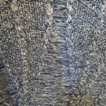 cupio  Blue and White Marled Knit Sweater Size Large‎ Photo 1