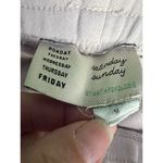 Anthropologie Women's Ivory Cropped Joggers M Snap Ankle Casual Pants Photo 2