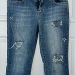 Jessica Simpson mediumwash distressed skinny jeans Photo 2
