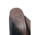 Frye Gwen Ruched Peep Toe Wedge Mule Heels in Black 9.5 Photo 6