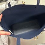 Ralph Lauren  Floral Reversible Tote Purse Summer Navy Blue Floral + Wristlet NWT Photo 5