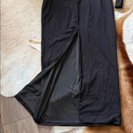 Elegant Black Dress with a huge red rose Floral Accent size large Photo 9