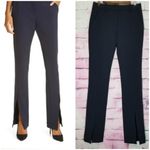 ALC Frank A.L.C. CONWAY DEEP NAVY BLUE SPLIT FRONT SLIM DRESS TROUSER PANTS 4 NWT Photo 1