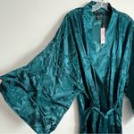 Victoria's Secret  ARCHIVES The Robe long green size medium large sheer silky Photo 1