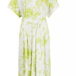 ALLSAINTS Roisin Riyaz Floral Print Midi Length Shirt Dress Size 4 Photo 4