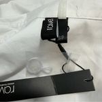 Ravel rose cuff blouse white with blue rosettes size S Small NWT button up Photo 8