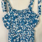 Pink Lily  Blue Floral Maxi Dress Size small Photo 3