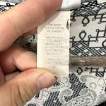 vtg Y2K B. Moss top womens medium black geometric paisley‎ lace trim whimsigoth Photo 2