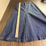 Banana Republic  Center Split Hem Retro Chic Maxi Denim Jeans Blue Size 14 NEW! Photo 3
