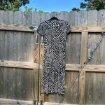 Connected Apparel  Black &‎ White dress size 8 contemporary webbing summer spring Photo 7