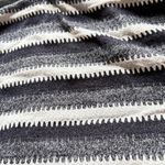 Striped Black and White Scarf Photo 2