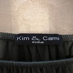 Kim And Cami Green off the shoulder shirt with tie in front Photo 3