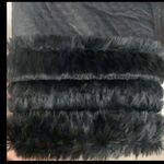 Reversible black faux leather/fur oversized coat L Size L Photo 3