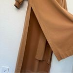 Cuyana French Terry Long Cardigan in Camel SM/MD Photo 3