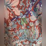 Vintage‎ Woodland Puff Sleeve Maxi Dress Mushrooms Squirrel Foxes 70s medium Pink Photo 4