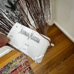 Neiman Marcus 40" Burnout Long Fringe Sheer Velvet Scarf Shawl Wrap Statement Photo 6