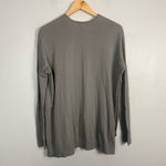 Helmut Lang  Gray Thin Slub V-Neck Sweater Size Small Photo 6
