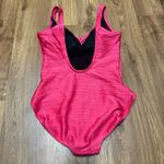 Gottex  Hot Pink Textured Fuax Wrap Scoop Back One Piece Swim Suit Womens Size 8 Photo 1