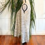 Michael Stars Black Marbled One-Shoulder Tunic Sweater - Size L - Linen Blend Photo 4