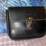 Vintage Black Genuine Leather Pouch for Belt Photo 2