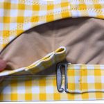 Old Navy NWT yellow gingham  swim top bathing suit top bikini M pool country Photo 3
