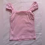Kimchi Blue  Pink Ribbed Women's Top with Bow Details Photo 3