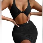 NWT Sexy Bodycon Sleeveless Cut Out Ruched Tank Mini Club Party Dresses Sz XS Photo 1