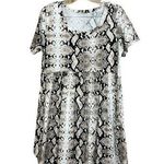 JODIFL Women's Snake Print Light Weight Short Dress Photo 0