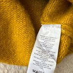 Anthropologie  Maeve Mustard Lace Crochet Collar Cardigan Sweater Photo 6