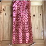 Dressy long Silky pink yellow printed pussybow 60” scarf Photo 1