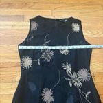 Vintage Harold's Black Floral Silk Maxi Dress Soze 6 Photo 3