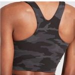 Athleta  Conscious Crop Top Size Small Black Camo
Gray Workout Gym Run Photo 7