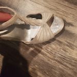 Kelly & Katie Silverish white 3 inch heels by  fair used condition size 9… Photo 6