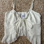 Princess Polly TREVALLY RUFFLE TOP IVORY Photo 0