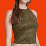 H&M  gold cropped halter top 🔥 Photo 0