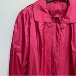 British Mist Hot Pink Belted Trench Raincoat‎ Size 12 Photo 1