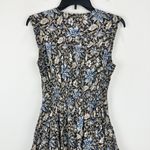 Madewell  Gathered Button Front Mini Dress Floral Dark Carob Boho Cottage XS NWT Photo 13