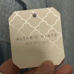 Altar'd State Altar’d State Light Blue Harley Smocked Longsleeve Mini Dress size medium NWT Photo 4