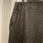Apt. 9  Size XXL Black Faux Snakeskin Stretchy Pull On Tube Mini Skirt Pencil Photo 1