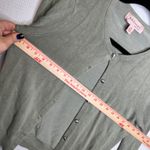 Philosophy Cardigan Womens Medium Sage Green Button Front Knit Sweater Photo 5