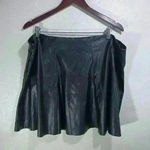 It’s NWT Woman’s Faux Leather Flared Y2K Retro Ballerina Mini Skirt Plus Size 3X Black Photo 7