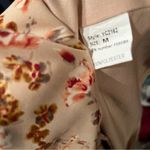 Pink Lily Pink Lilly Neutral Pink Floral Long Sleeve Button Down Maxi Dress Womens Size M Photo 5