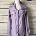 Duluth Trading Company Co Lilac Purple Sol Survivor Sun Protection Button Down Shirt Photo 5
