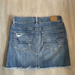 American Eagle  Super Stretch Distressed High Waisted Denim Mini Skirt  4 Short Photo 6