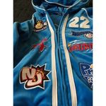 Nba  Women's Juniors Velour Jacket Basketball Teams Embroidered Patch Size Small Photo 1