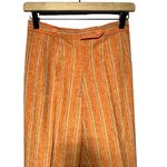 Vintage Orange Max Moda Striped Funky Trouser Waist 26” length 37” Inseam 24” Orange Photo 9