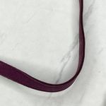 Purple Faux Suede Gold Tone Chain Woven Tie Belt One Size OS Photo 10